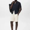 Bermudashorts aus strukturierter Baumwolle mit Kordelzug Bermudashorts aus strukturierter Baumwolle mit Kordelzug