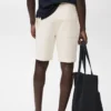 Bermudashorts aus strukturierter Baumwolle mit Kordelzug Bermudashorts aus strukturierter Baumwolle mit Kordelzug