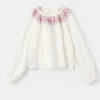 Bestickte Baumwollbluse Bestickte Baumwollbluse