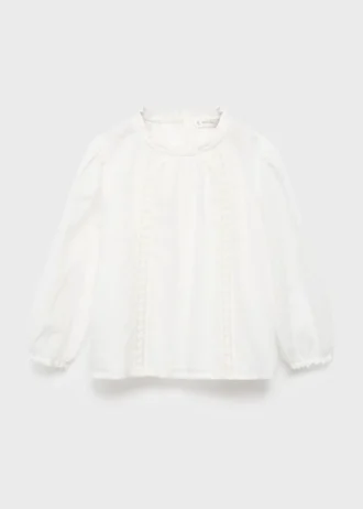 Bestickte Baumwollbluse