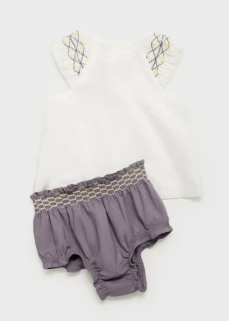 Bestickte Baumwollbluse