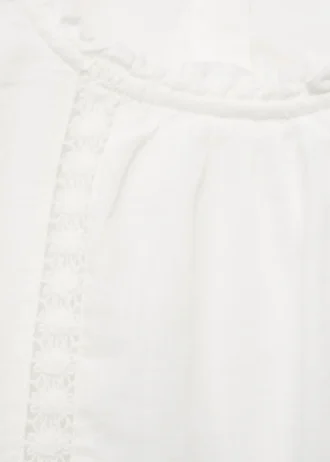 Bestickte Baumwollbluse