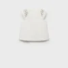 Bestickte Baumwollbluse