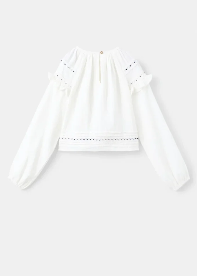 Bestickte Baumwollbluse Bestickte Baumwollbluse