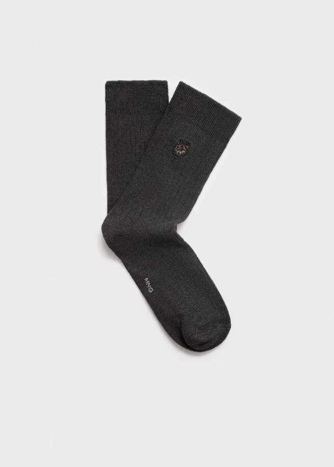 Bestickte Baumwollsocken Bestickte Baumwollsocken