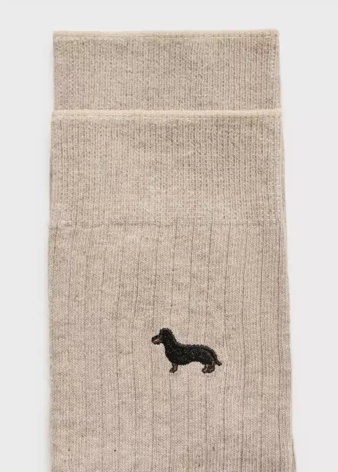 Bestickte Baumwollsocken
