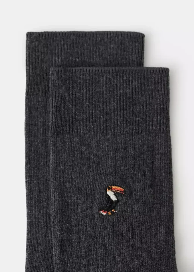 Bestickte Baumwollsocken