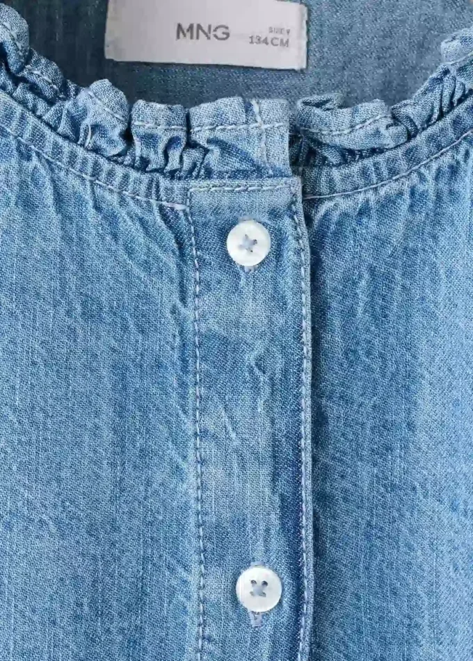 Bestickte Jeansbluse Bestickte Jeansbluse