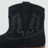 Bestickte Lederstiefeletten Bestickte Lederstiefeletten