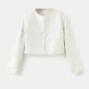 Bestickte Leinenjacke mit Pailletten Bestickte Leinenjacke mit Pailletten