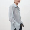 Bestickte Lyocell-Bluse Bestickte Lyocell-Bluse