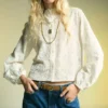 Bestickte Lyocell-Bluse Bestickte Lyocell-Bluse