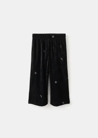 Bestickte Samthose
