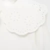 Bestickter Body mit Babydoll-Ausschnitt