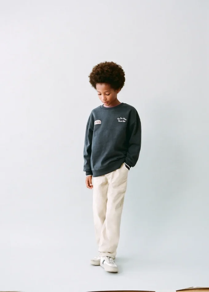 Besticktes Baumwoll-Sweatshirt Besticktes Baumwoll-Sweatshirt