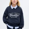 Besticktes Baumwoll-Sweatshirt Besticktes Baumwoll-Sweatshirt