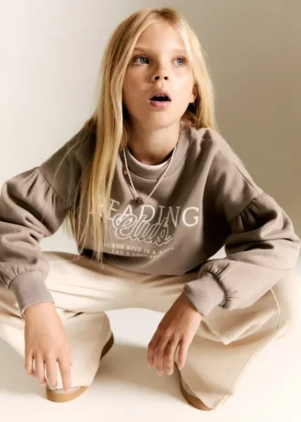 Besticktes Baumwoll-Sweatshirt