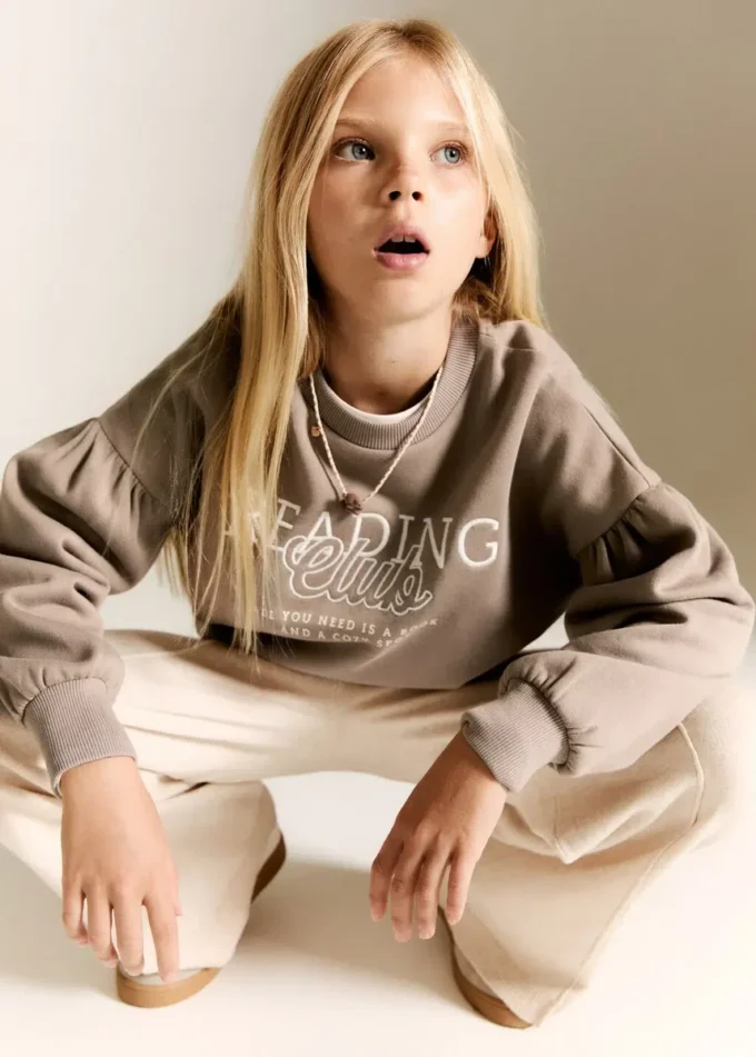 Besticktes Baumwoll-Sweatshirt Besticktes Baumwoll-Sweatshirt