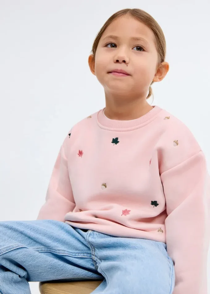 Besticktes Baumwoll-Sweatshirt Besticktes Baumwoll-Sweatshirt
