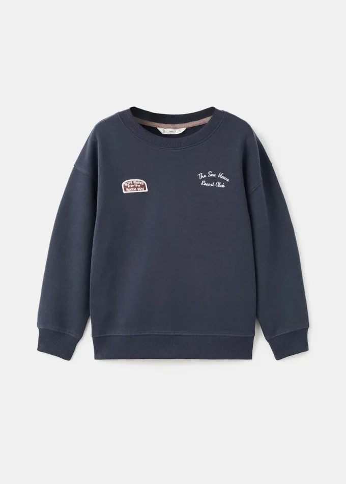 Besticktes Baumwoll-Sweatshirt Besticktes Baumwoll-Sweatshirt