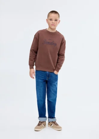 Besticktes Baumwoll-Sweatshirt Besticktes Baumwoll-Sweatshirt