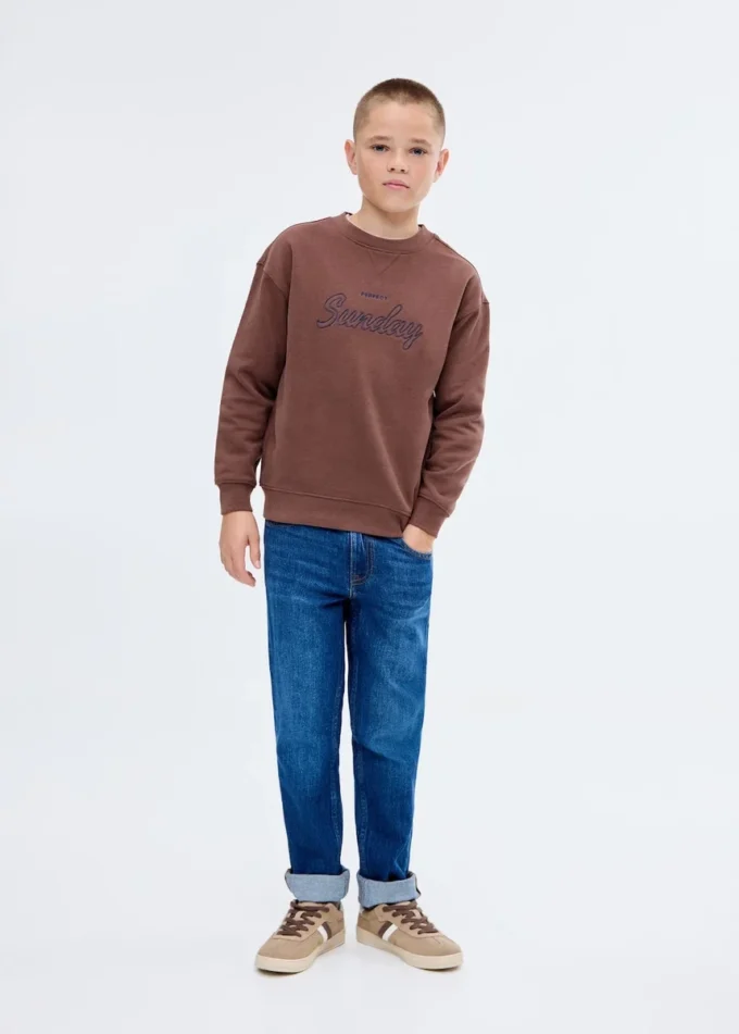 Besticktes Baumwoll-Sweatshirt Besticktes Baumwoll-Sweatshirt