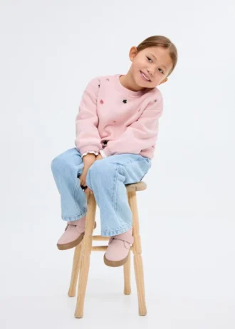 Besticktes Baumwoll-Sweatshirt