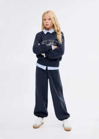 Besticktes Baumwoll-Sweatshirt