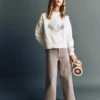 Besticktes Baumwoll-Sweatshirt
