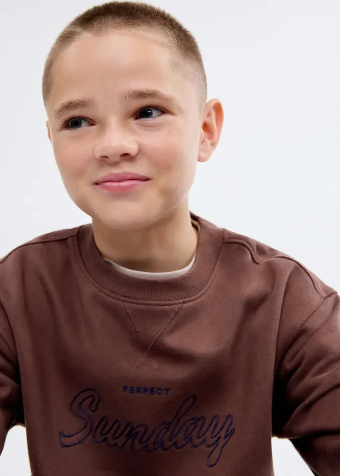 Besticktes Baumwoll-Sweatshirt Besticktes Baumwoll-Sweatshirt
