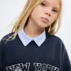 Besticktes Baumwoll-Sweatshirt Besticktes Baumwoll-Sweatshirt