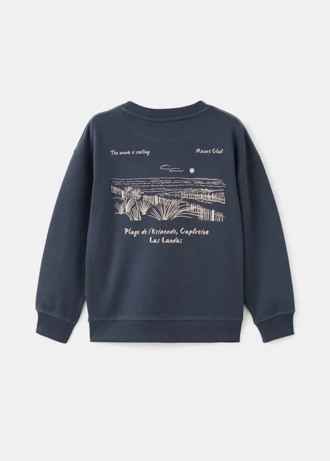 Besticktes Baumwoll-Sweatshirt Besticktes Baumwoll-Sweatshirt