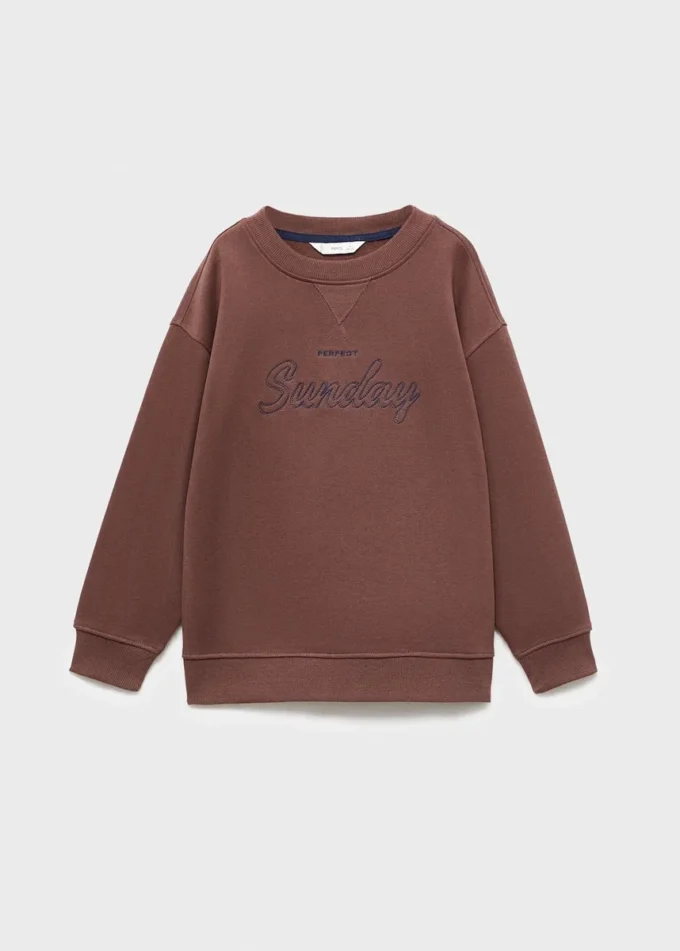 Besticktes Baumwoll-Sweatshirt Besticktes Baumwoll-Sweatshirt