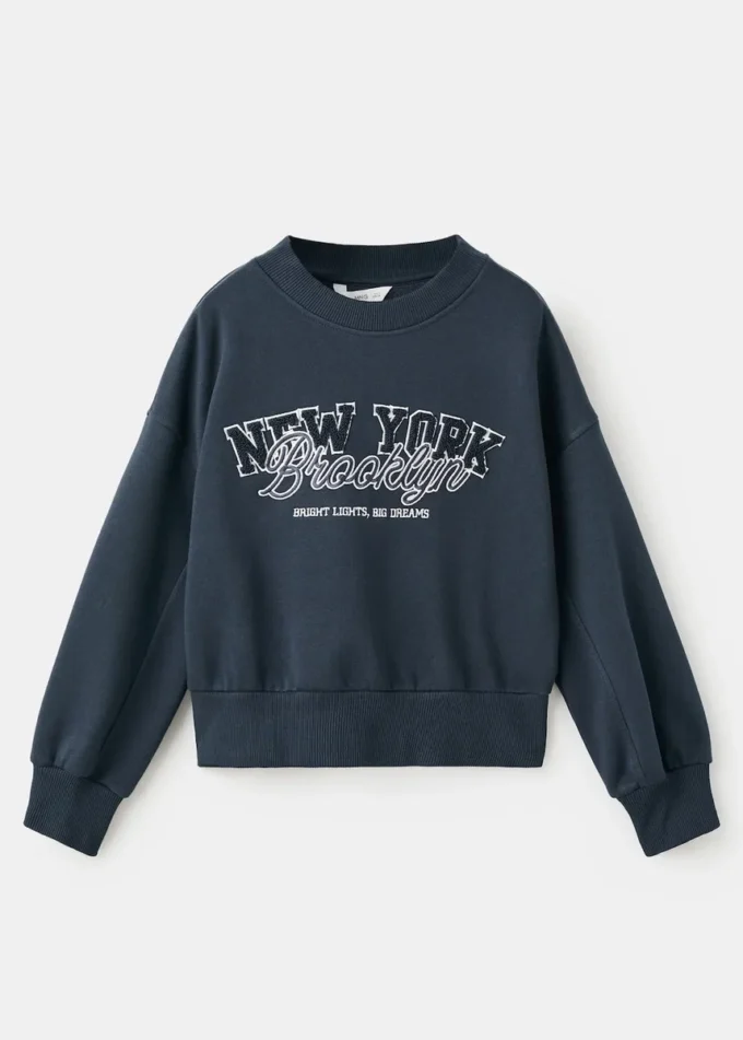 Besticktes Baumwoll-Sweatshirt Besticktes Baumwoll-Sweatshirt