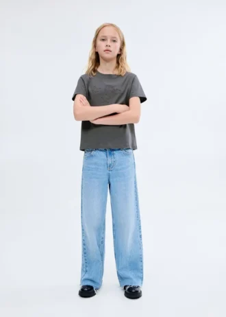 Besticktes Baumwoll-T-Shirt
