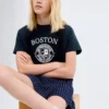 Besticktes Baumwoll-T-Shirt Besticktes Baumwoll-T-Shirt