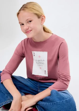 Besticktes Baumwoll-T-Shirt