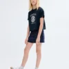 Besticktes Baumwoll-T-Shirt Besticktes Baumwoll-T-Shirt