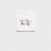 Besticktes Baumwoll-T-Shirt Besticktes Baumwoll-T-Shirt