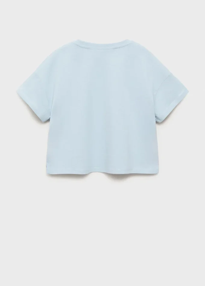Besticktes Baumwoll-T-Shirt Besticktes Baumwoll-T-Shirt