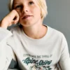 Besticktes bedrucktes T-Shirt