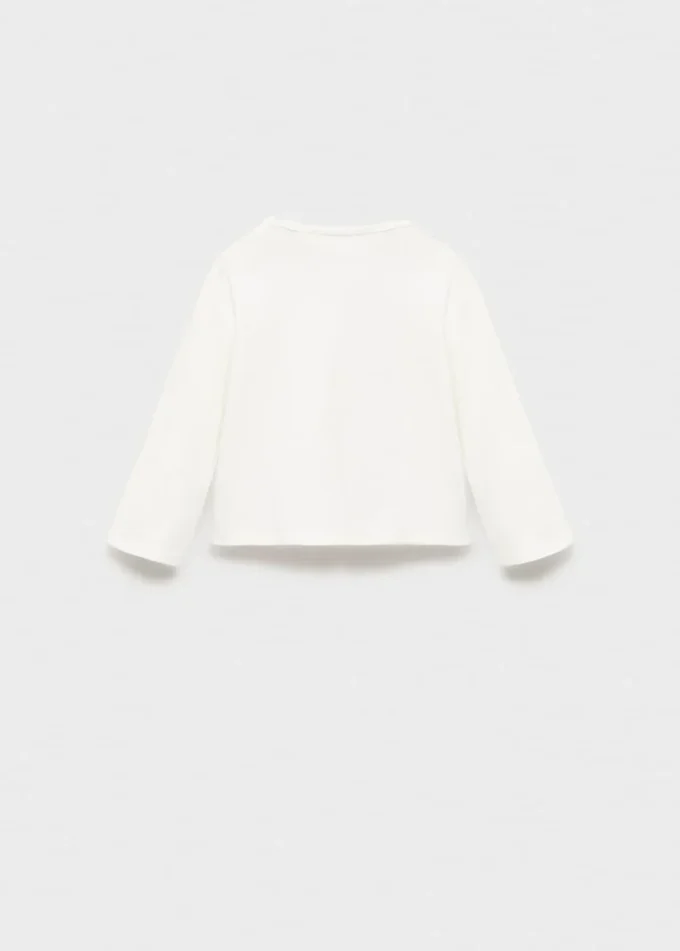 Besticktes bedrucktes T-Shirt