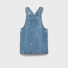 Besticktes Jeans-Kleid Besticktes Jeans-Kleid
