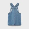 Besticktes Jeans-Kleid Besticktes Jeans-Kleid