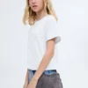 Besticktes Kurzarm-T-Shirt Besticktes Kurzarm-T-Shirt