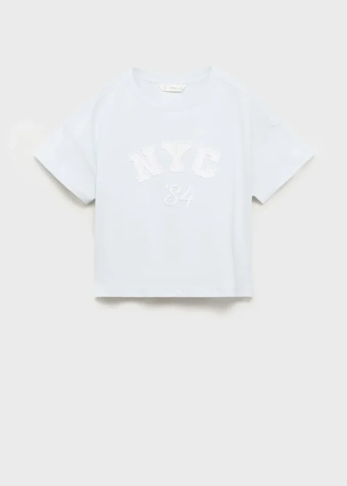 Besticktes Kurzarm-T-Shirt Besticktes Kurzarm-T-Shirt