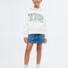 Besticktes Sweatshirt mit Blumenmuster Besticktes Sweatshirt mit Blumenmuster