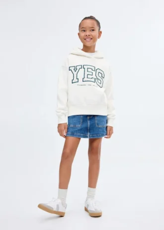 Besticktes Sweatshirt mit Blumenmuster