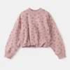 Besticktes Sweatshirt mit Blumenmuster Besticktes Sweatshirt mit Blumenmuster
