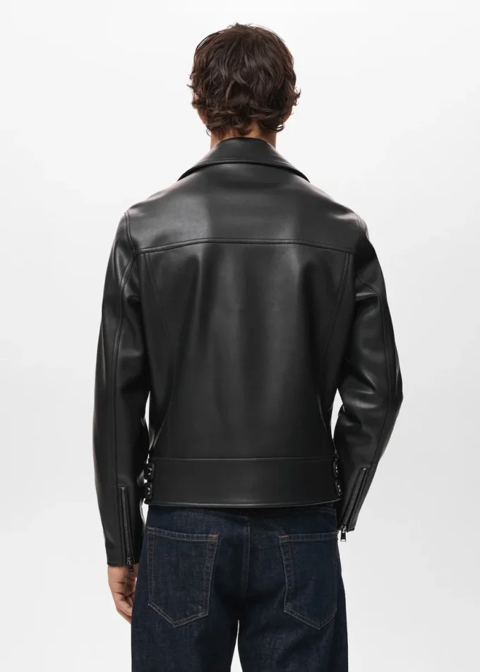 Bikerjacke aus Kunstleder Bikerjacke aus Kunstleder